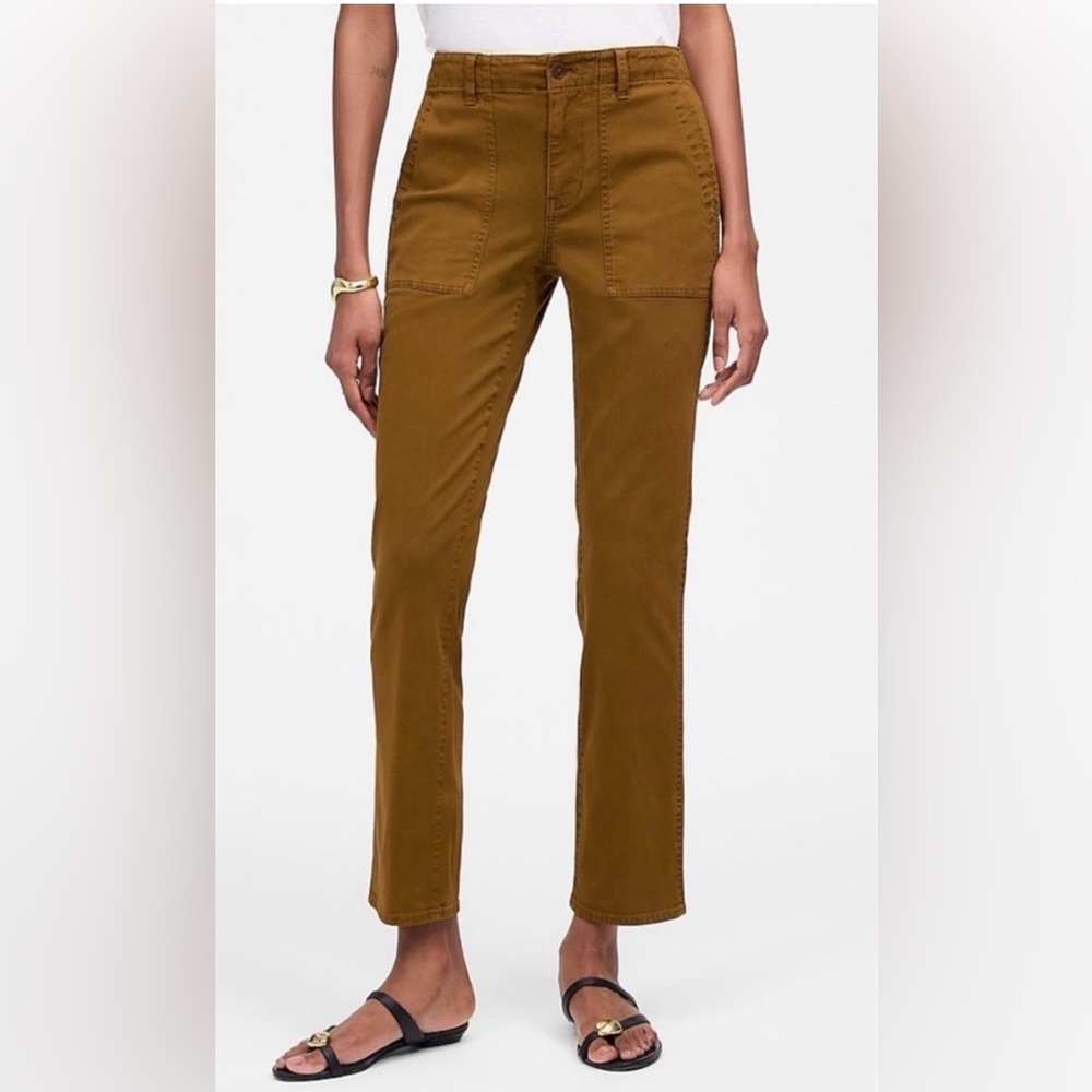 Madewell The Slim Straight Utility Pant in Garment Dye!